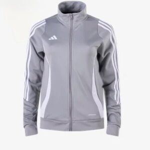 Adidas Women's Gray Zip Jacket, Size Women Medium